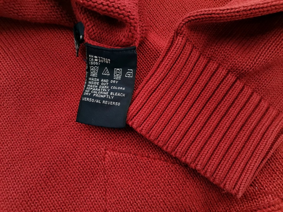 IMG_20210824_142424.jpg Tommy hilfiger Rozmiar M Kolor Bordowy Męski Sweter Długi rękaw Materiał Bawełna 100%