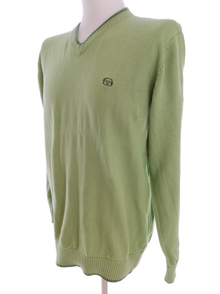 IMG_20210824_142504.jpg Sergio Tacchini Rozmiar 2XL Kolor Zielony Męski Sweter Długi rękaw Materiał Bawełna 100%