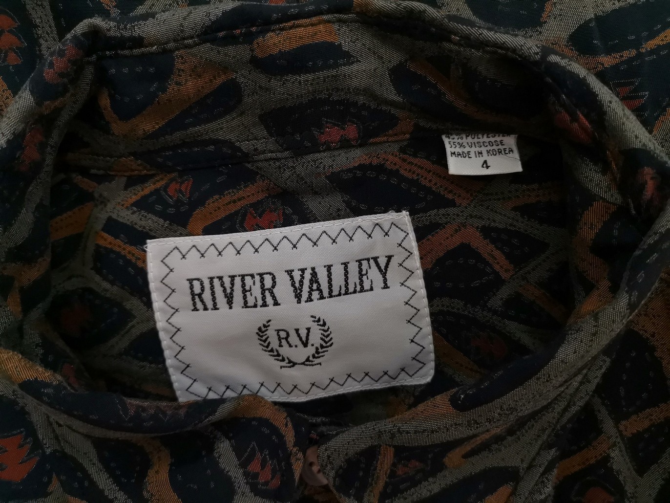 IMG_20210824_143528.jpg River Valley Rozmiar 4 (XL) Kolor Szary Kołnierz Męska Koszula Casual Długi rękaw