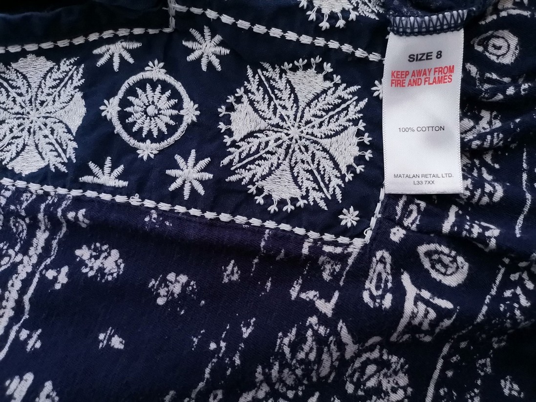 IMG_20210825_113811.jpg Falmer Heritage Rozmiar 8 (36) Kolor Granatowy Keyhole Crew Neck Bluzka Rękaw 3/4 Materiał Bawełna 100%