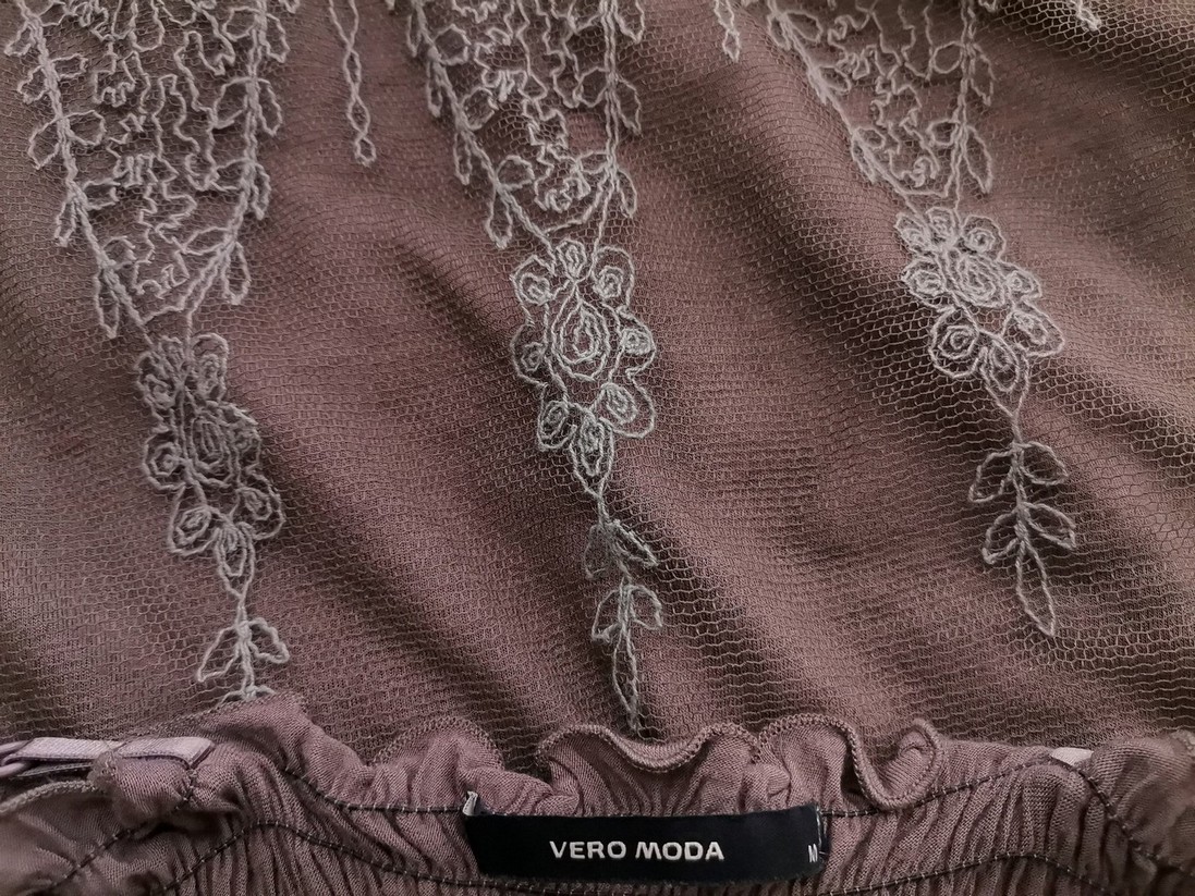 Vero moda Rozmiar M Kolor Khaki Odkryte Ramiona Sukienka A-Line Bezrękawnik Midi Vero moda Rozmiar M Kolor Khaki Odkryte Ramiona Sukienka A-Line Bezrękawnik Midi