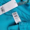 Vintage Rozmiar 28 (56) Kolor Niebieski Split Crew Neck Tunika Bluzka Długi rękaw Materiał Wiskoza 100%