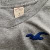 Hollister Rozmiar S Kolor Szary Crew Neck Bluzka Długi rękaw Materiał Bawełna 100%