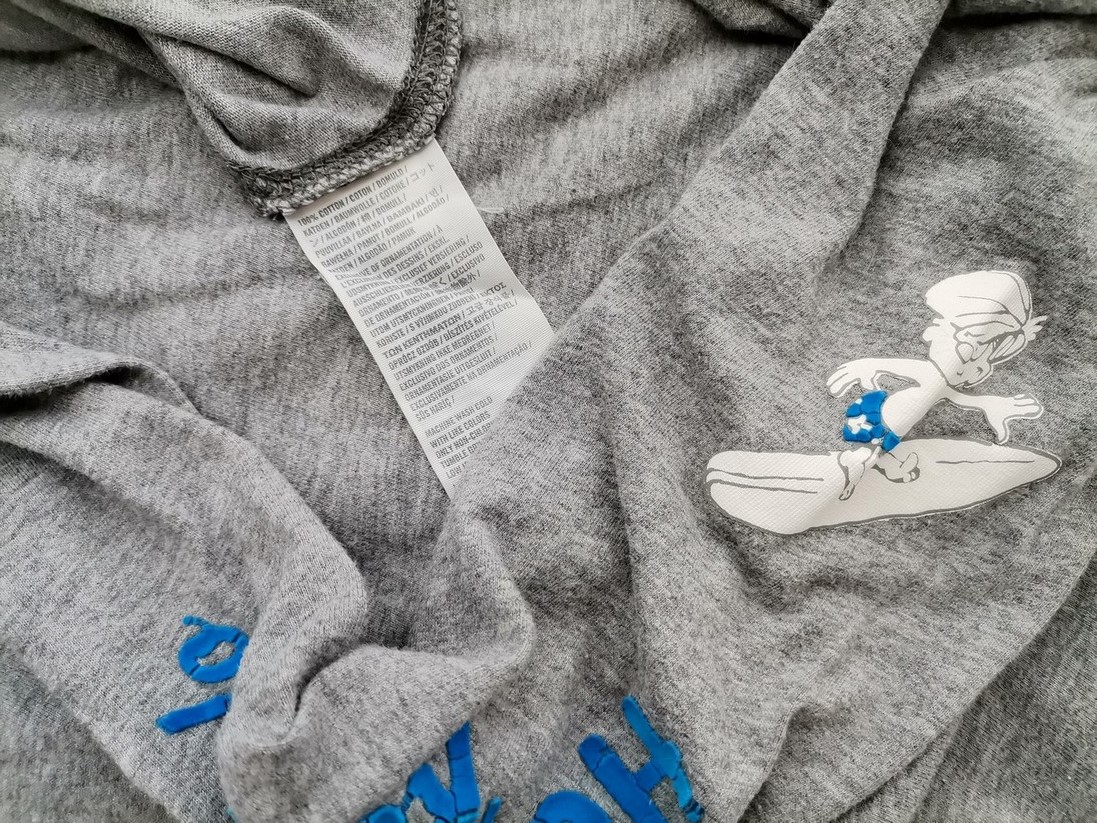 Hollister Rozmiar S Kolor Szary Crew Neck Bluzka Długi rękaw Materiał Bawełna 100%