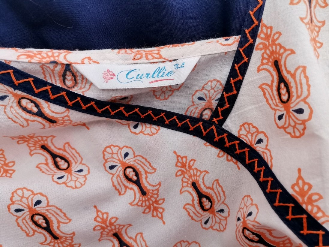 Vintage Rozmiar XL Kolor Granatowy W serek Sukienka Prostokątna Rękaw 3/4 Do Kolan