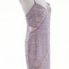 Topshop Rozmiar 40 Kolor Fioletowy Odkryte Ramiona Sukienka Bodycon Bezrękawnik Do Kolan