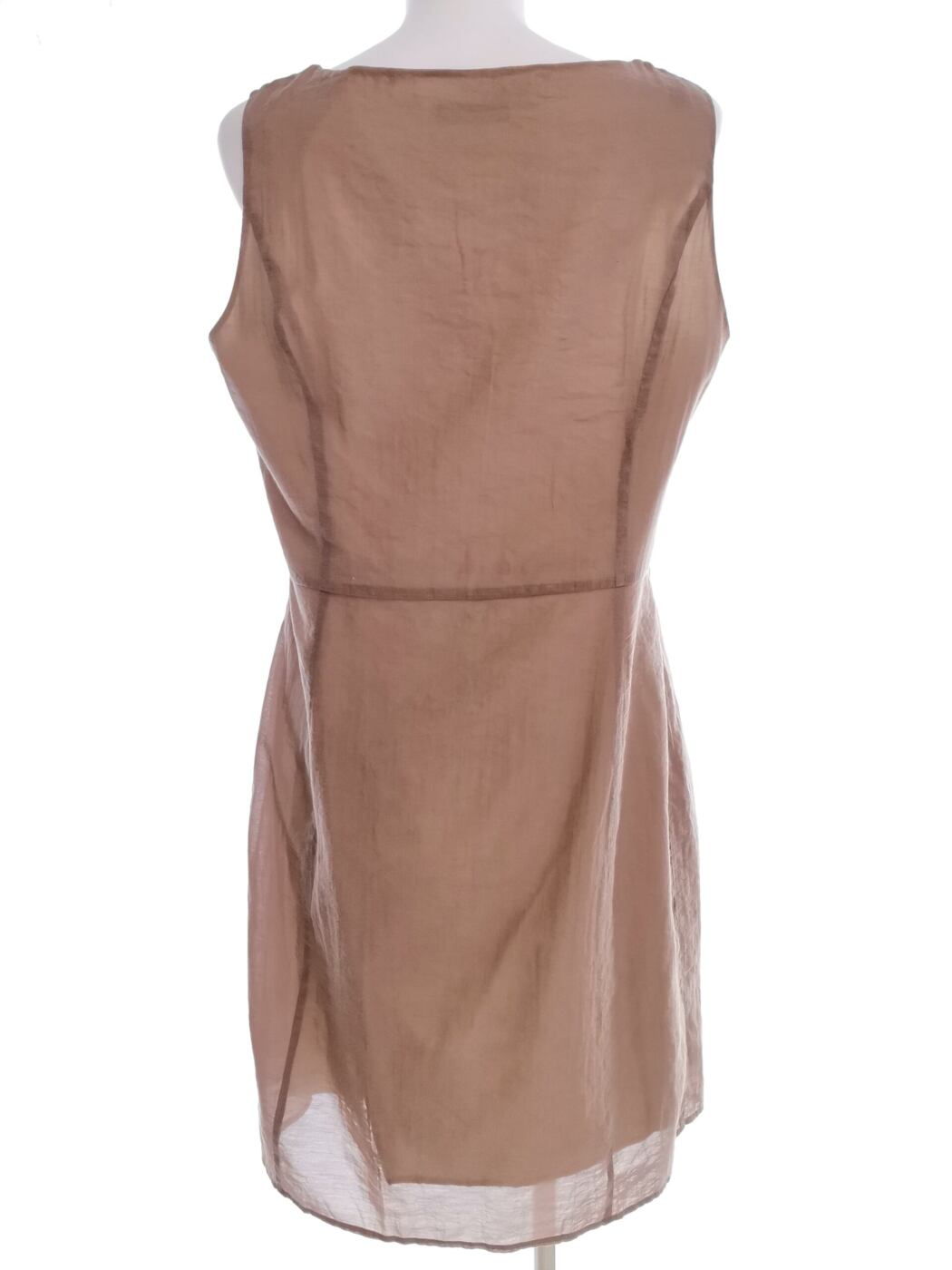 Esprit Rozmiar 44 Kolor Beżowy Kwadratowy dekolt Sukienka Sheath Bezrękawnik Midi Materiał Bawełna Esprit Rozmiar 44 Kolor Beżowy Kwadratowy dekolt Sukienka Sheath Bezrękawnik Midi Materiał Bawełna
