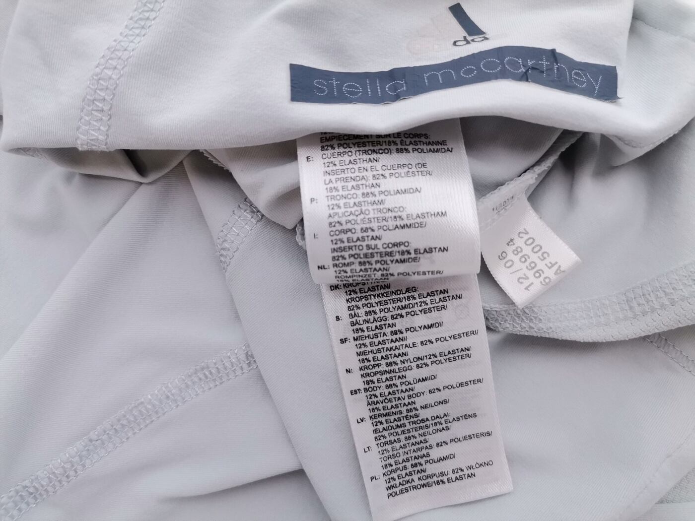 Adidas by Stella McCartney Rozmiar 36 Kolor Miętowy W serek Bluzka Krótki rękaw