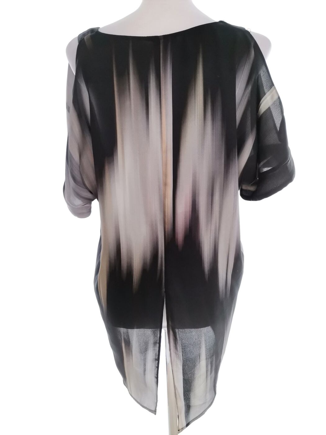 River island Rozmiar 12 (38) Kolor Szary W serek Bluzka Krótki rękaw