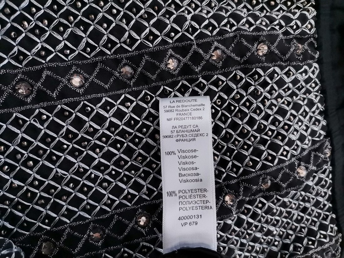 Softgrey La redoute Rozmiar 32/34 Kolor Czarny Okrągły dekolt Sukienka A-Line Długi rękaw Midi Materiał Wiskoza 100%