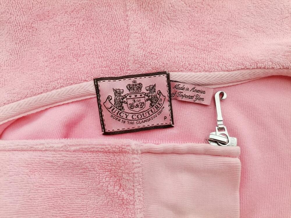 Juicy couture Rozmiar P (S) Kolor Różowy Bluza na suwak Długi rękaw Materiał Bawełna Juicy couture Rozmiar P (S) Kolor Różowy Bluza na suwak Długi rękaw Materiał Bawełna