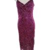 River island Rozmiar 12 (36) Kolor Fioletowy W serek Sukienka Slip Bezrękawnik Midi