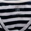 Tommy hilfiger Rozmiar M Kolor Granatowy Pasy W serek Bluzka Krótki rękaw Materiał Bawełna