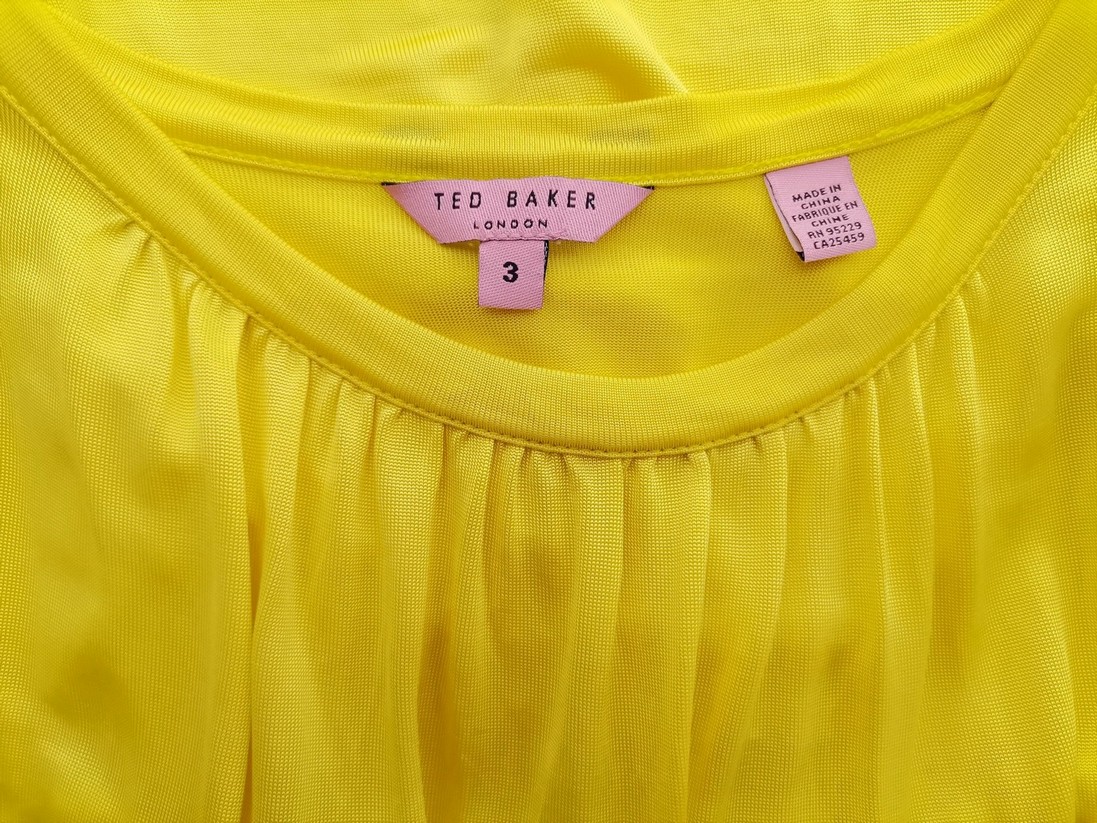 Ted Baker Rozmiar 3 (40) Kolor Żółty Dekolt U Tunika Bluzka Bezrękawnik Materiał Wiskoza 100% Ted Baker Rozmiar 3 (40) Kolor Żółty Dekolt U Tunika Bluzka Bezrękawnik Materiał Wiskoza 100%