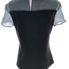 Mariella Rosati Italy Rozmiar 38/40 Kolor Czarny Crew Neck Bluzka Krótki rękaw