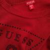 Guess Rozmiar XL Kolor Czerwony Okrągły dekolt Bluzka Długi rękaw Materiał Rayon