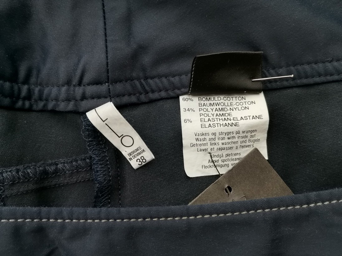 Kello Rozmiar 38 Kolor Granatowy A-Line Spódnica Midi Materiał Bawełna