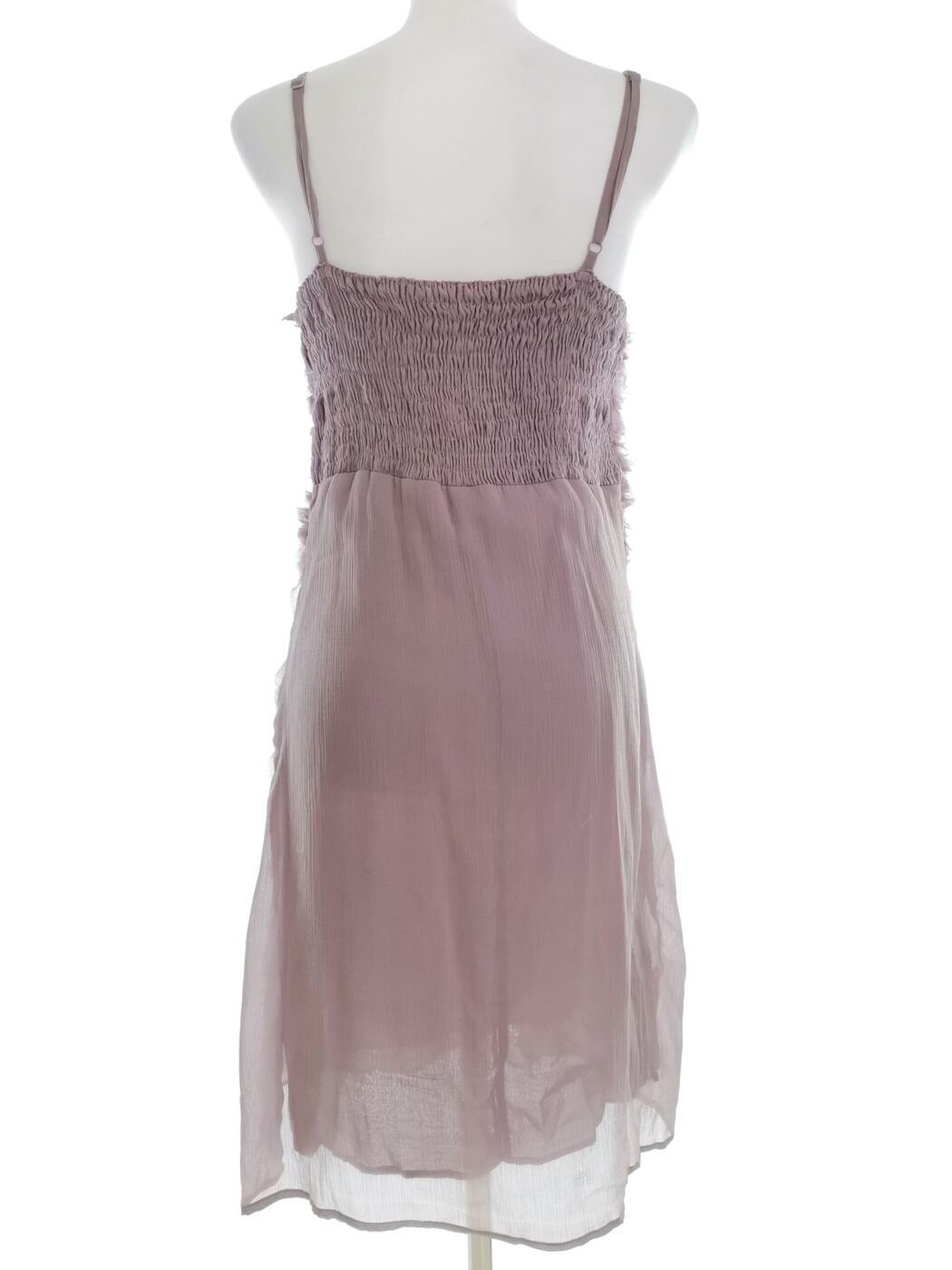 Cream Rozmiar 36 Kolor Lawendowy W serek Sukienka Bodycon Bezrękawnik Midi Cream Rozmiar 36 Kolor Lawendowy W serek Sukienka Bodycon Bezrękawnik Midi