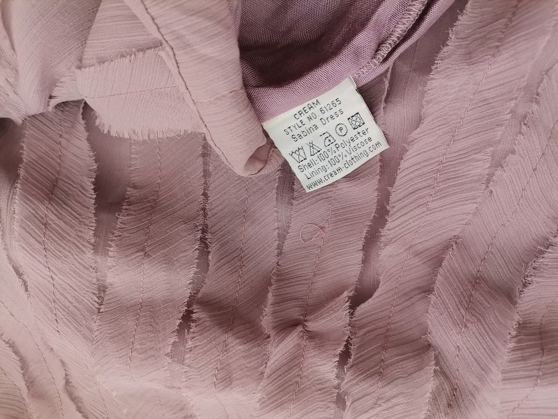 Cream Rozmiar 36 Kolor Lawendowy W serek Sukienka Bodycon Bezrękawnik Midi Cream Rozmiar 36 Kolor Lawendowy W serek Sukienka Bodycon Bezrękawnik Midi