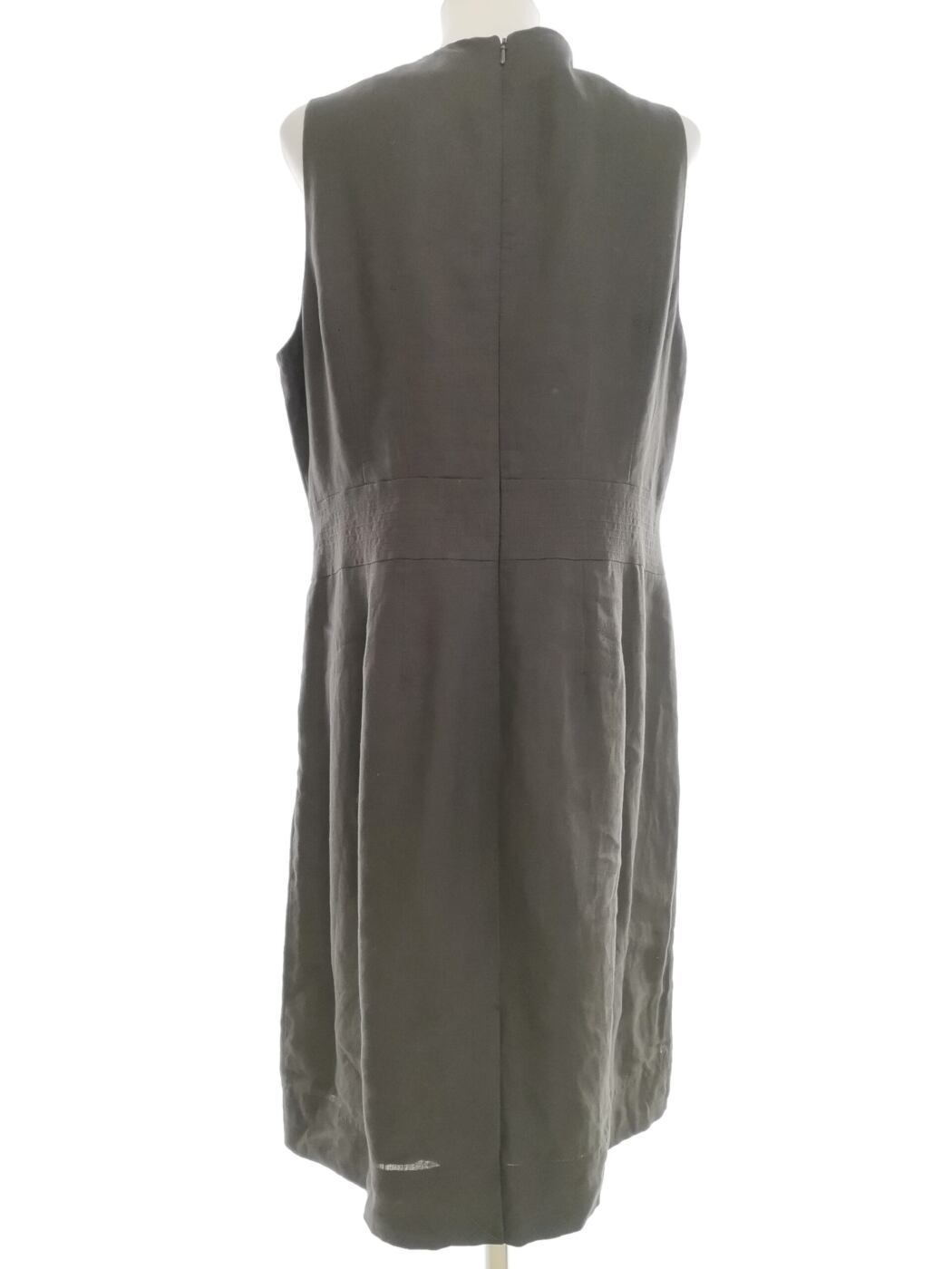 Mexx Rozmiar 44 Kolor Szary W serek Sukienka Sheath Bezrękawnik Midi Materiał Len 100% Mexx Rozmiar 44 Kolor Szary W serek Sukienka Sheath Bezrękawnik Midi Materiał Len 100%