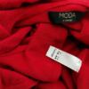 Moda at George Rozmiar 16 (44) Kolor Czerwony Kołnierz Kardigan Otwarty Drapowany Długi rękaw Materiał Akryl 100% Cienka dzianina