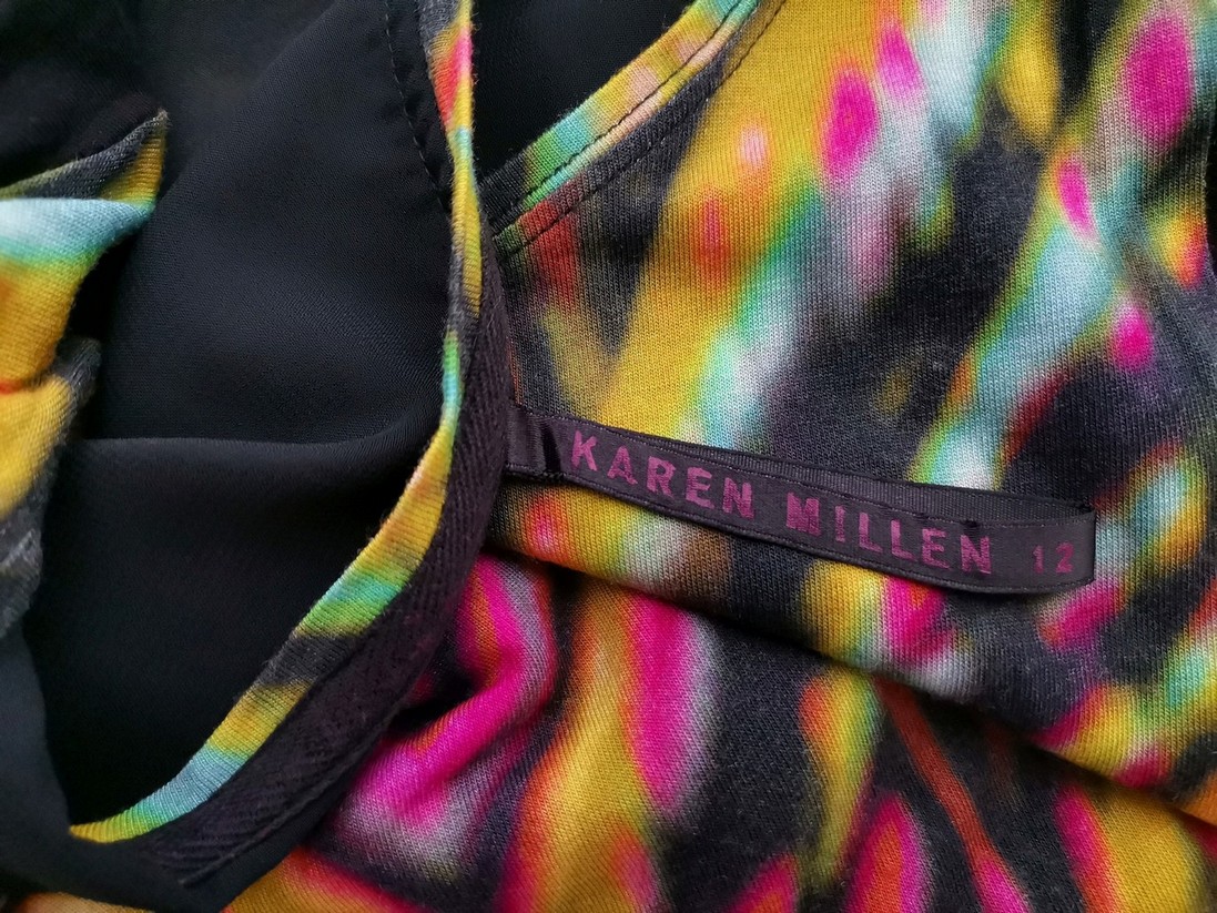 IMG_20210906_142707.jpg Karen MILLEN Rozmiar 12 (40) Kolor Czarny Okrągły dekolt Bluzka Krótki rękaw Materiał Wiskoza 100%