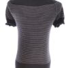 Max C London Rozmiar S Kolor Czarny Crew Neck Bluzka Krótki rękaw Materiał Bawełna 100%