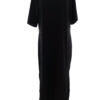 So Fabulous! Rozmiar 18 (46) Kolor Czarny Crew Neck Sukienka Maxi Krótki rękaw Długa