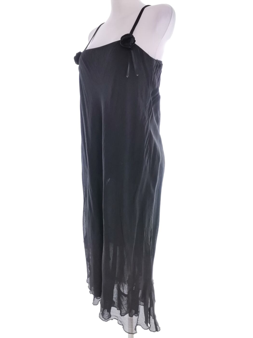 Dunnes stores Rozmiar 18 (46) Kolor Czarny Kwadratowy dekolt Sukienka Maxi Bezrękawnik Długa Materiał Wiskoza 100% Dunnes stores Rozmiar 18 (46) Kolor Czarny Kwadratowy dekolt Sukienka Maxi Bezrękawnik Długa Materiał Wiskoza 100%