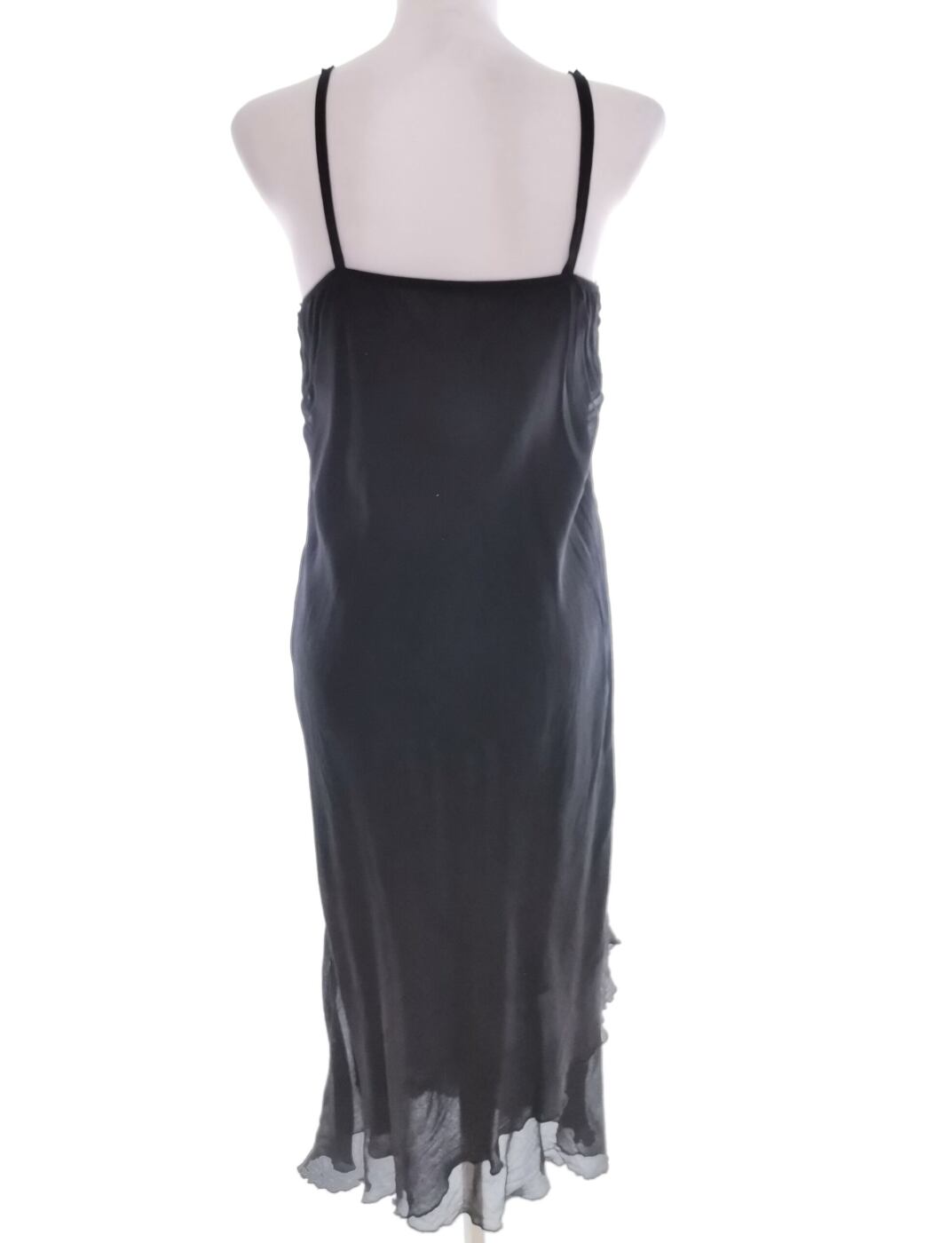 Dunnes stores Rozmiar 18 (46) Kolor Czarny Kwadratowy dekolt Sukienka Maxi Bezrękawnik Długa Materiał Wiskoza 100% Dunnes stores Rozmiar 18 (46) Kolor Czarny Kwadratowy dekolt Sukienka Maxi Bezrękawnik Długa Materiał Wiskoza 100%
