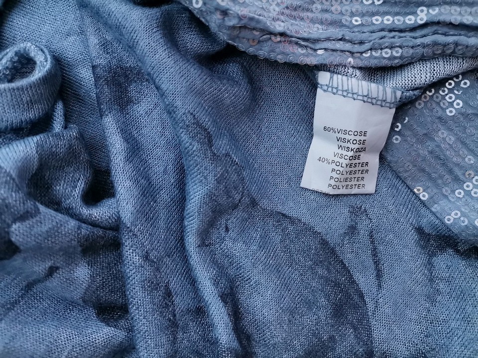 Bellambia ITALY Rozmiar 3XL Kolor Niebieski W łódkę Tunika Bluzka Krótki rękaw Materiał Wiskoza Bellambia ITALY Rozmiar 3XL Kolor Niebieski W łódkę Tunika Bluzka Krótki rękaw Materiał Wiskoza