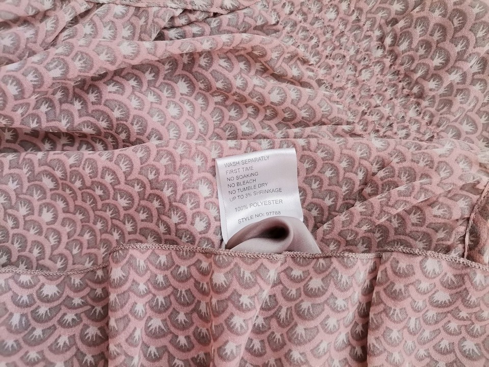 Repeat Rozmiar M Kolor Fioletowy Okrągły dekolt Sukienka Sheath Rękaw 3/4 Do Kolan Repeat Rozmiar M Kolor Fioletowy Okrągły dekolt Sukienka Sheath Rękaw 3/4 Do Kolan