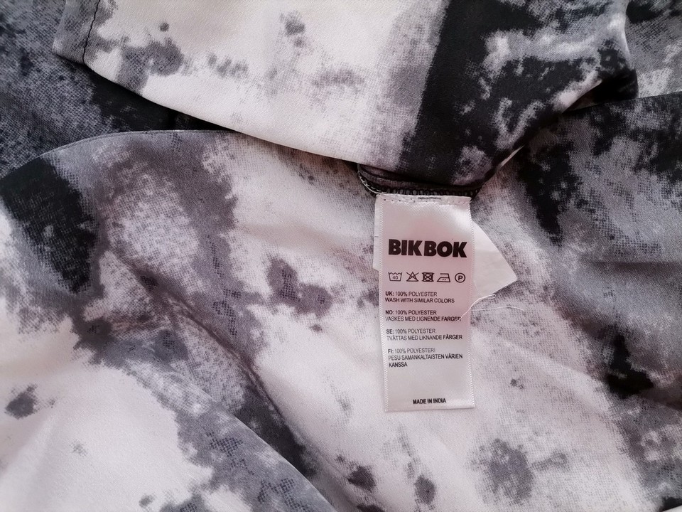 BIK BOK Rozmiar XS Kolor Czarny Okrągły dekolt Sukienka Mini Rękaw 3/4 Krótka