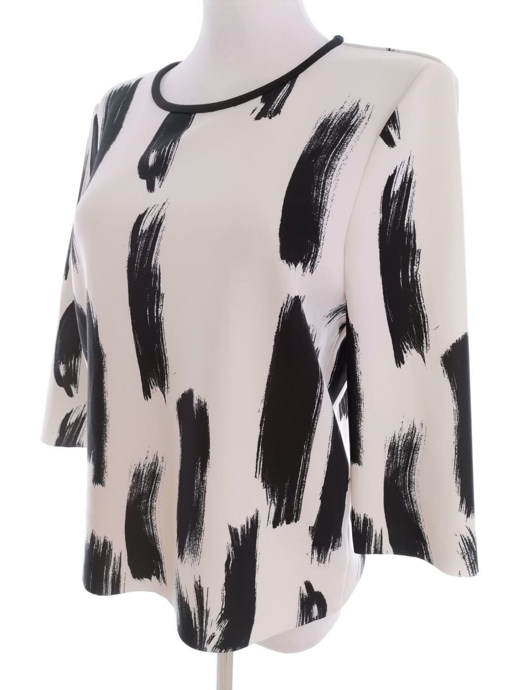 Vero moda Rozmiar M Kolor Kremowy Crew Neck Bluzka Rękaw 3/4