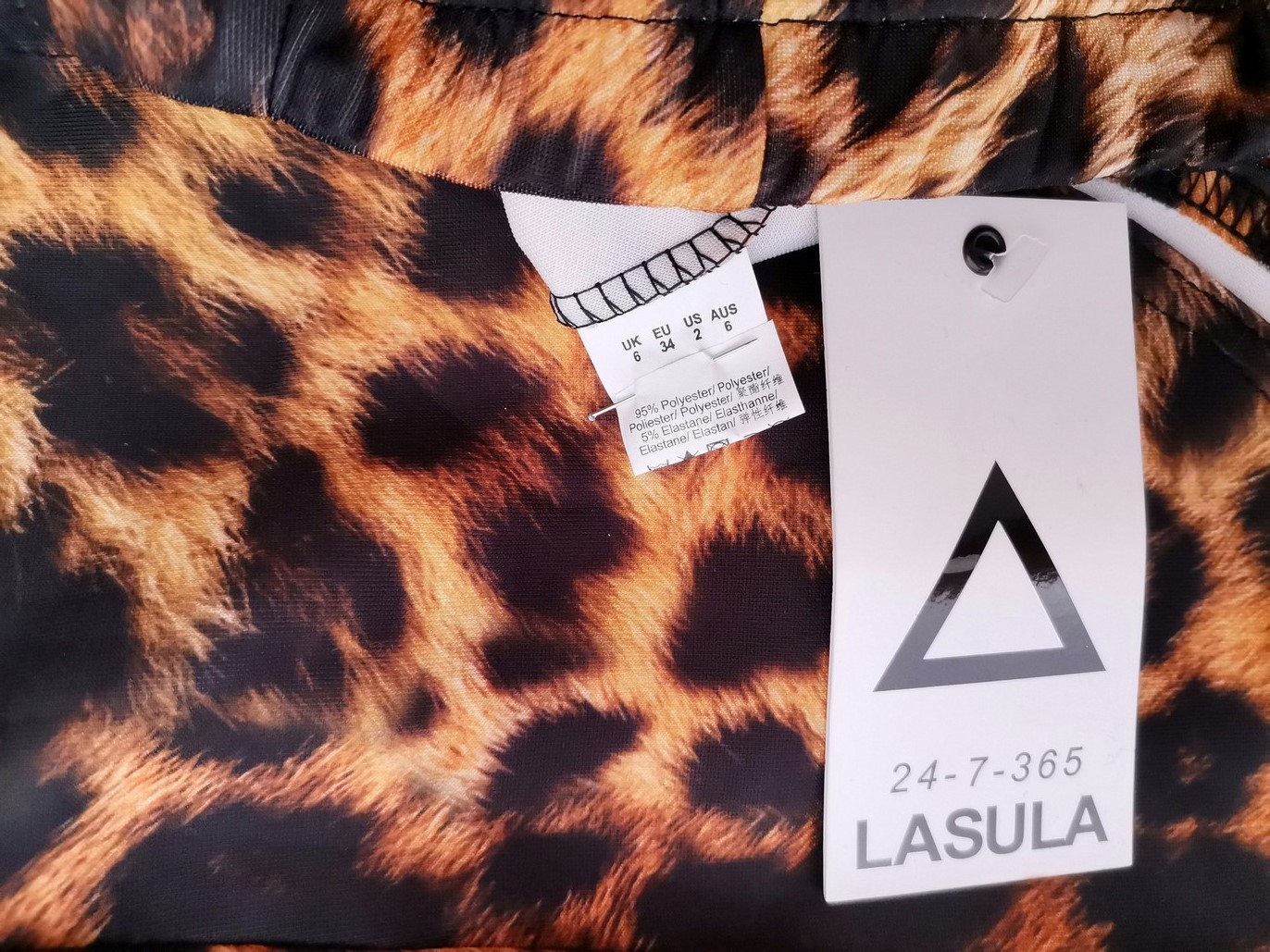 IMG_20210908_144138_0.jpg Lasula Rozmiar 6 (34) Kolor Czarny Panterka Spodnie Casual