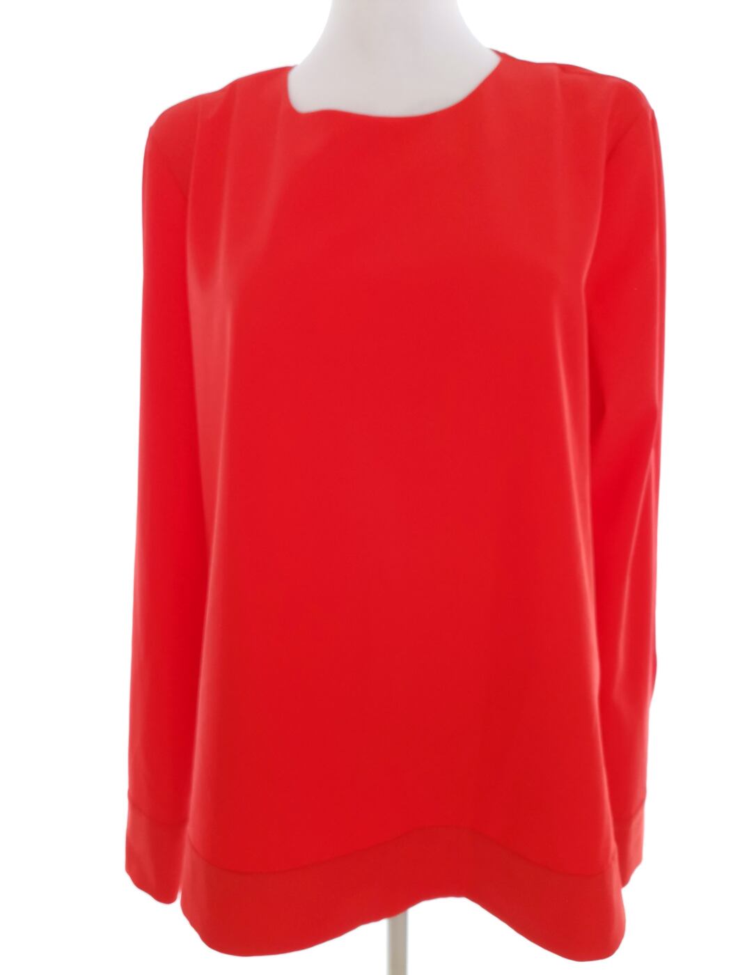 Warehouse Rozmiar 16 (42) Kolor Pomarańczowy Crew Neck Bluzka Długi rękaw