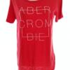 ABERCROMBIE & FITCH Rozmiar XS Kolor Czerwony Okrągły dekolt T-Shirt Krótki rękaw Materiał Bawełna