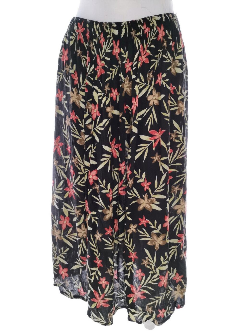 Vintage Rozmiar M/L Kolor Czarny Spódnica Maxi Długa Materiał Wiskoza 100%