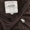 ABERCROMBIE & FITCH Rozmiar M Kolor Brązowy Okrągły dekolt Bluzka Długi rękaw Materiał Bawełna