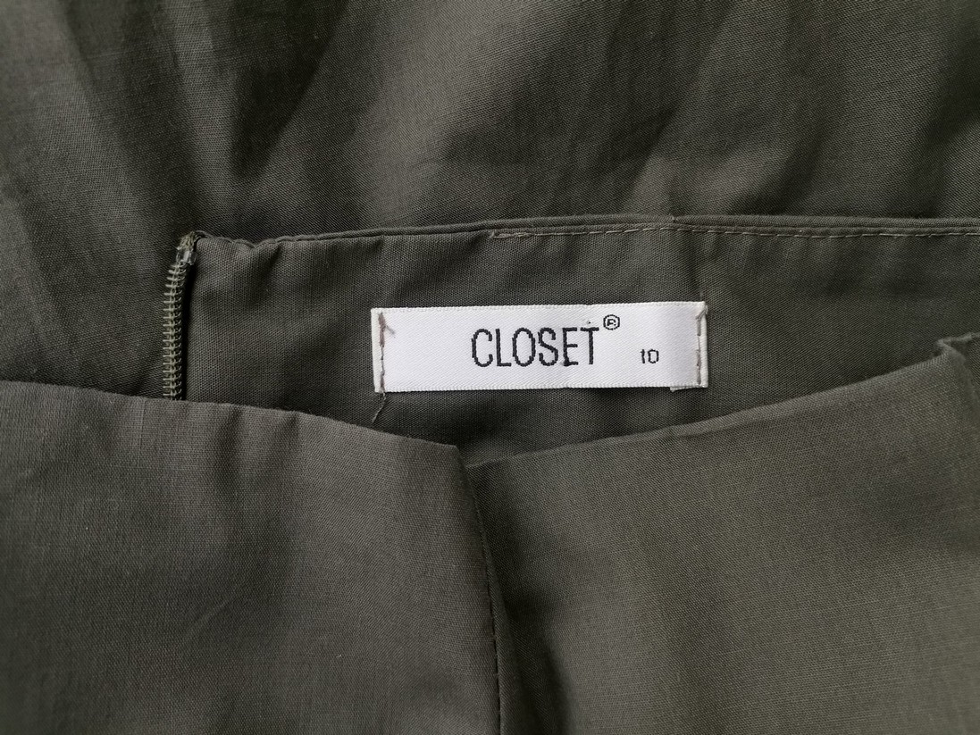IMG_20210914_112540.jpg Closet Rozmiar 10 (38) Kolor Khaki A-Line Spódnica Midi Materiał Bawełna 100%