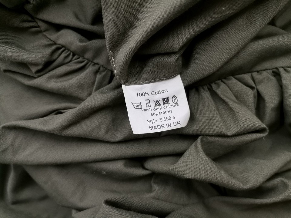 IMG_20210914_112553.jpg Closet Rozmiar 10 (38) Kolor Khaki A-Line Spódnica Midi Materiał Bawełna 100%