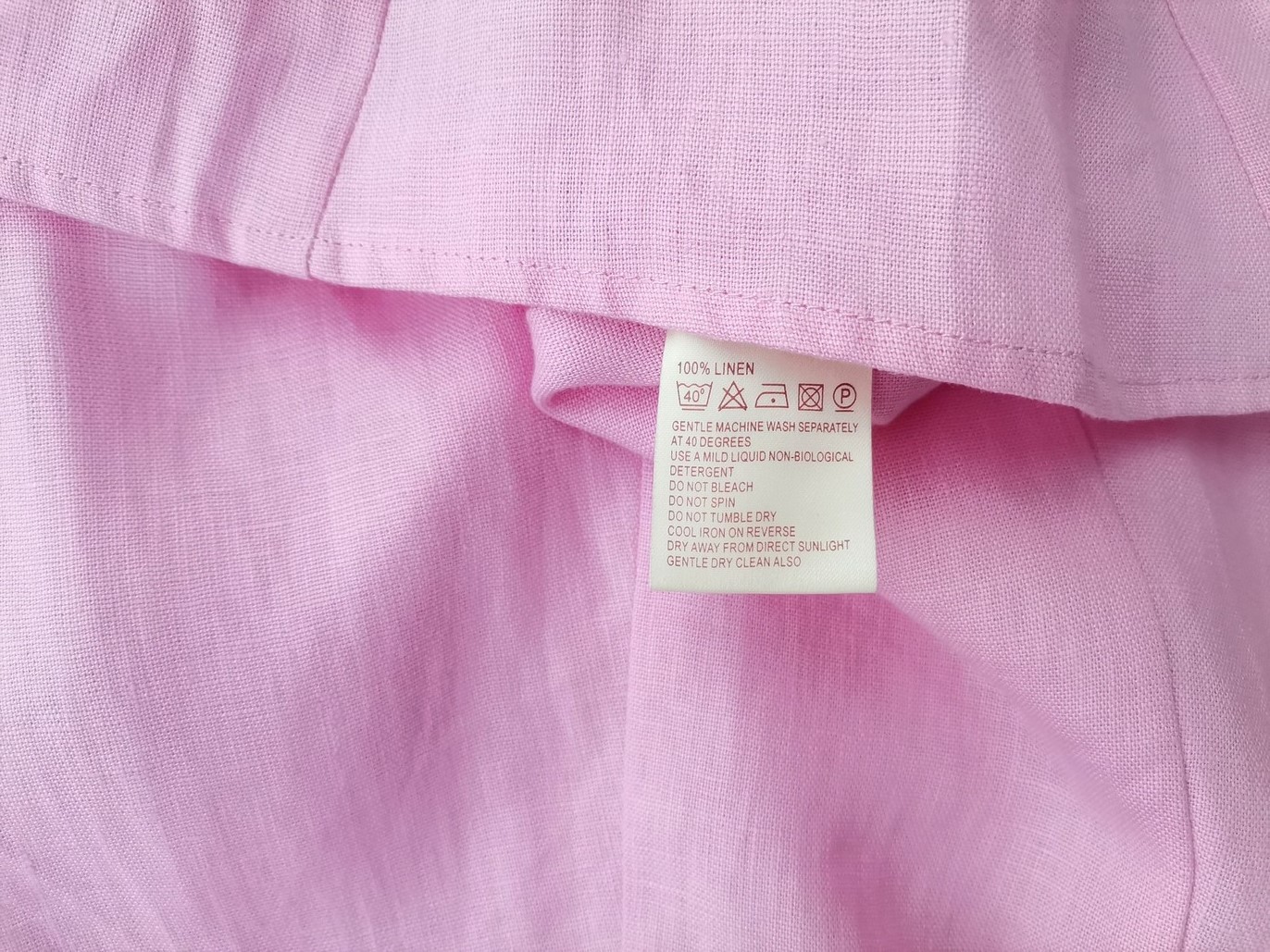 Phase eight Rozmiar 10 (38) Kolor Różowy A-Line Spódnica Midi Materiał Len 100%