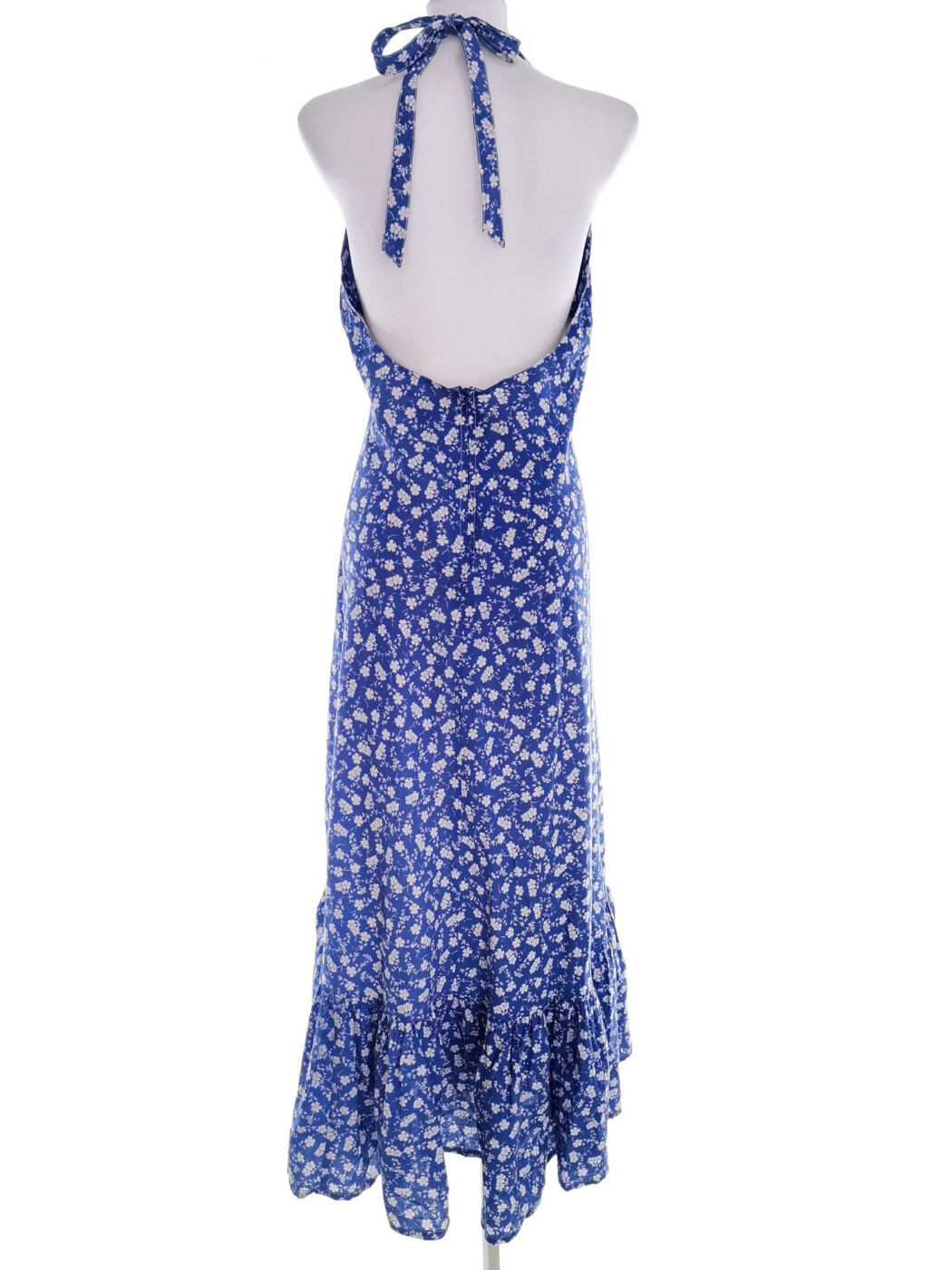 Laura ashley Rozmiar 38/40 Kolor Niebieski Halter Sukienka Maxi Bezrękawnik Długa Laura ashley Rozmiar 38/40 Kolor Niebieski Halter Sukienka Maxi Bezrękawnik Długa