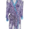 In Bloom By Jonquil Rozmiar S Kolor Fioletowy W serek Sukienka Zawijana Rękaw 3/4 Do Kolan Materiał Rayon 100%