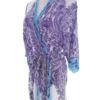 In Bloom By Jonquil Rozmiar S Kolor Fioletowy W serek Sukienka Zawijana Rękaw 3/4 Do Kolan Materiał Rayon 100%