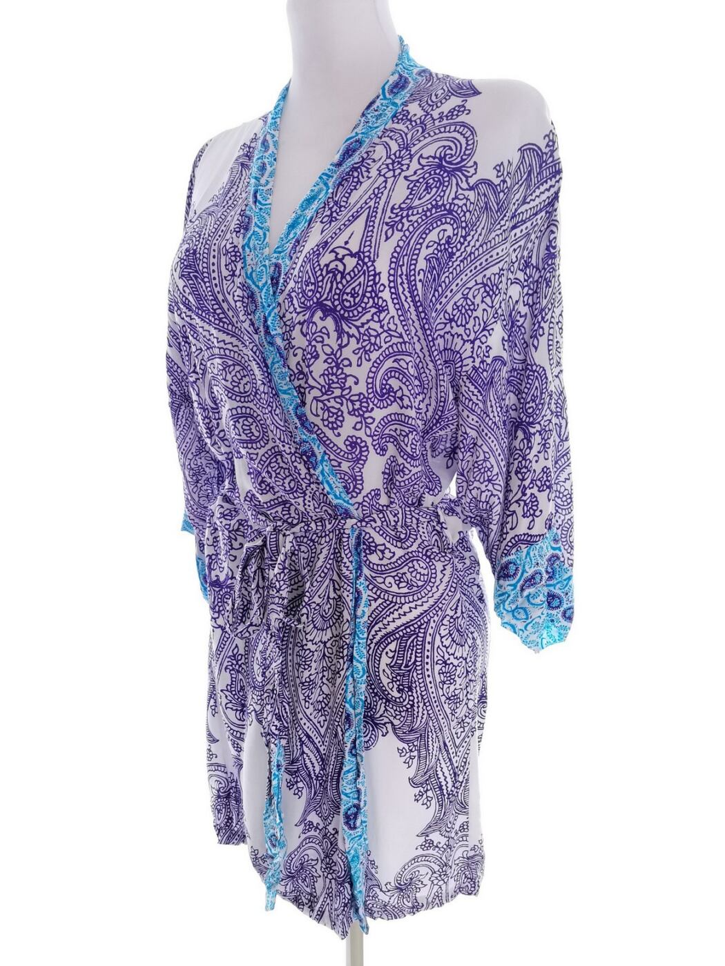 In Bloom By Jonquil Rozmiar S Kolor Fioletowy W serek Sukienka Zawijana Rękaw 3/4 Do Kolan Materiał Rayon 100% In Bloom By Jonquil Rozmiar S Kolor Fioletowy W serek Sukienka Zawijana Rękaw 3/4 Do Kolan Materiał Rayon 100%