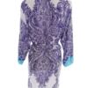 In Bloom By Jonquil Rozmiar S Kolor Fioletowy W serek Sukienka Zawijana Rękaw 3/4 Do Kolan Materiał Rayon 100%