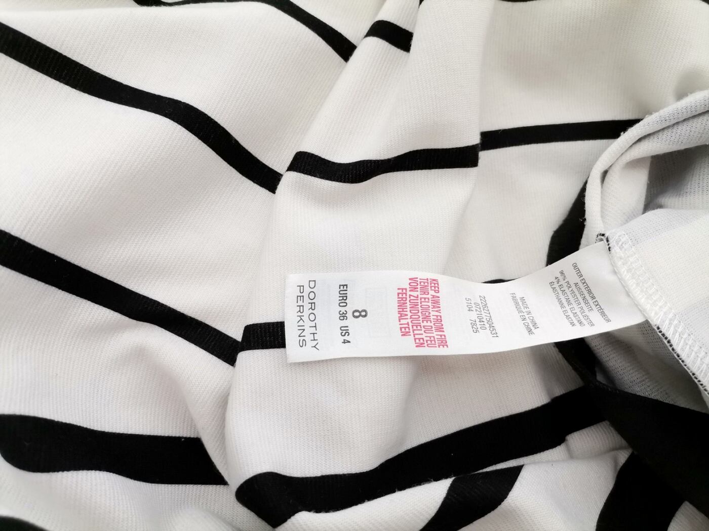 Dorothy perkins Rozmiar 8 (36) Kolor Kremowy Pasy Okrągły dekolt Sukienka Sheath Bezrękawnik Midi Dorothy perkins Rozmiar 8 (36) Kolor Kremowy Pasy Okrągły dekolt Sukienka Sheath Bezrękawnik Midi