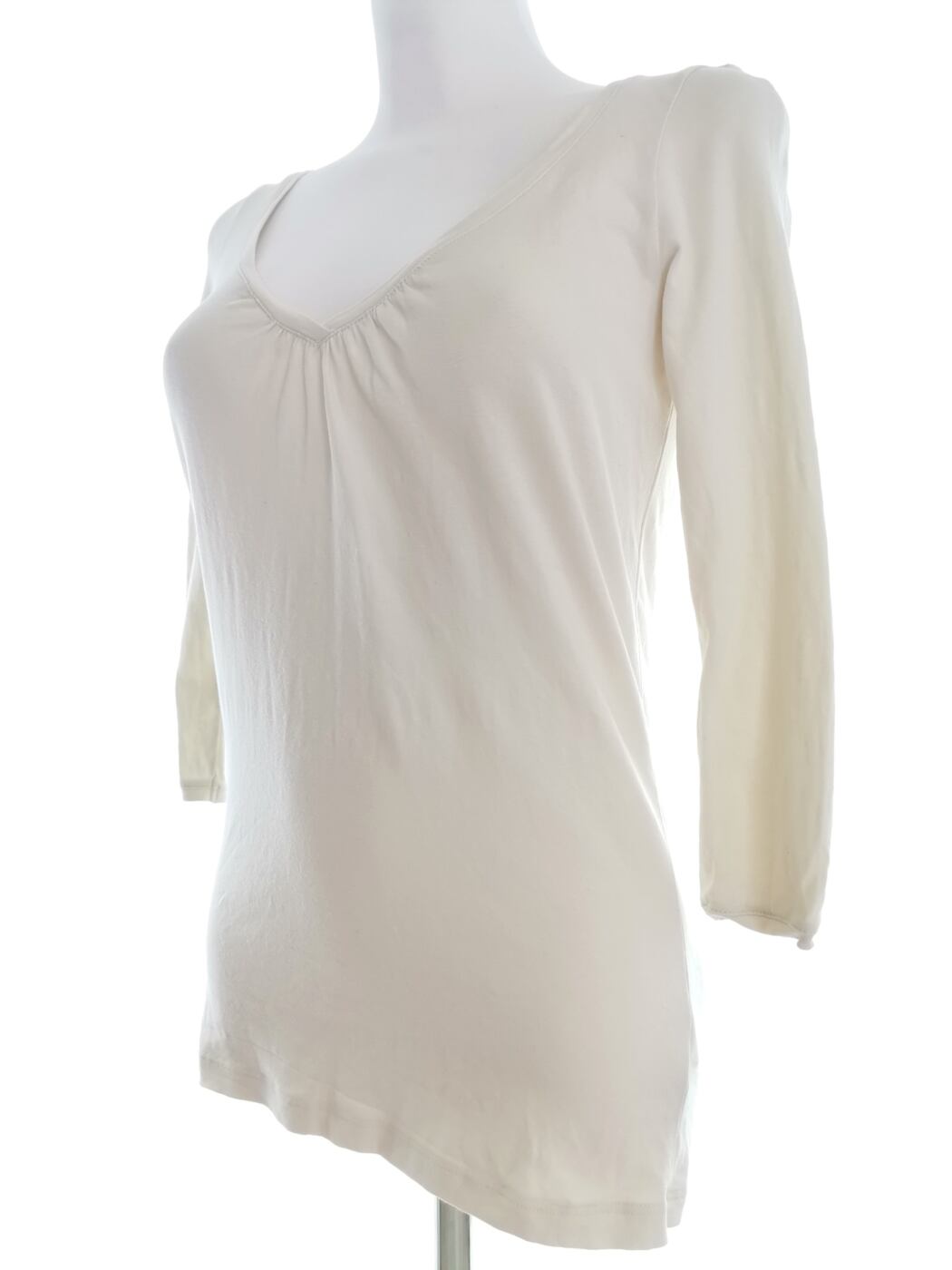 IMG_20210917_134624.jpg Massimo dutti Rozmiar 32 (M) Kolor Kremowy W serek Bluzka Rękaw 3/4 Materiał Bawełna