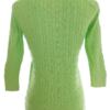 Tommy hilfiger Rozmiar XS Kolor Zielony Crew Neck Sweter Rękaw 3/4 Materiał Bawełna 100% Dzianina kablowa